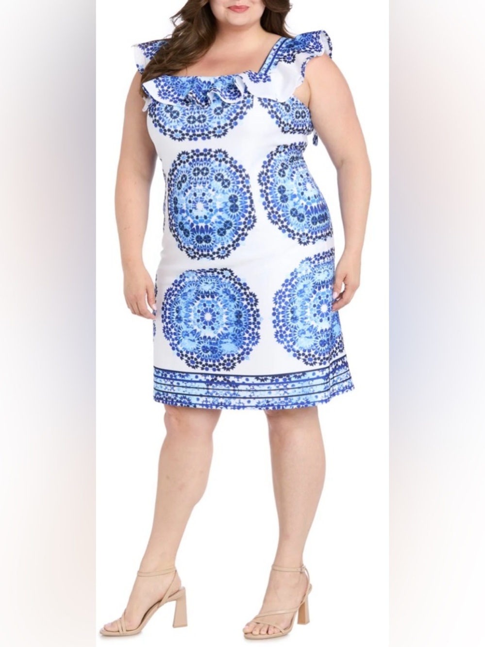 Blue Skies Ruffle Day Dress - Picture 4 of 10